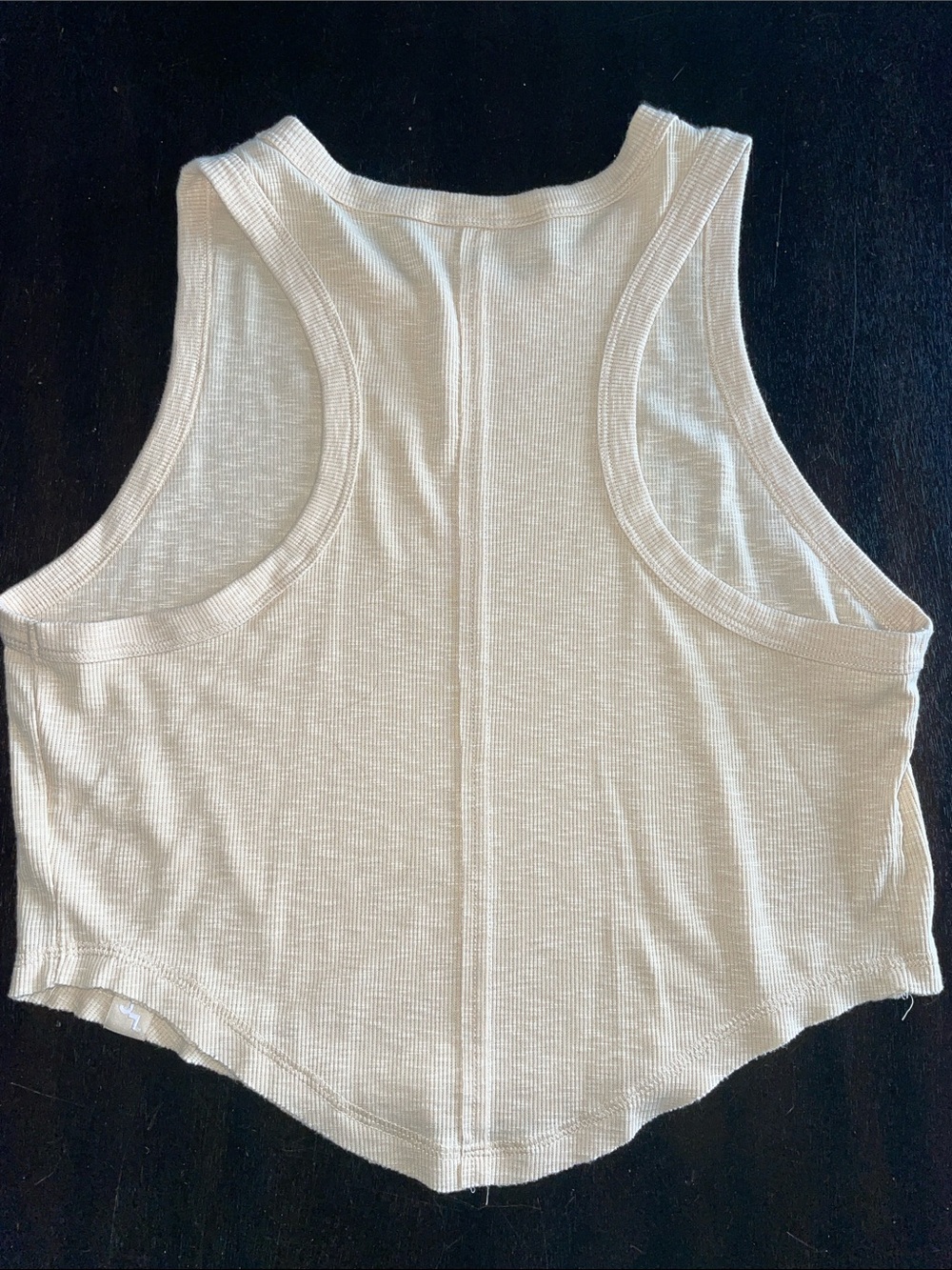 JoyLab Ribbed Cream Cropped Tank - Picture 2 of 2